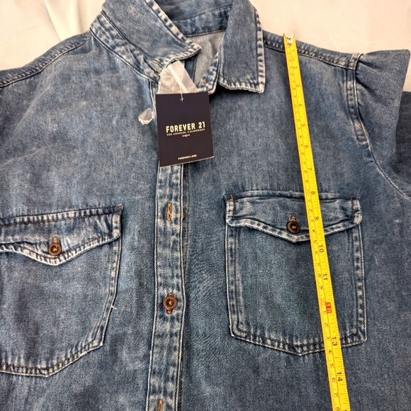 Forever 21 - Denim Woven Shirt Dress - Picture 10 of 12